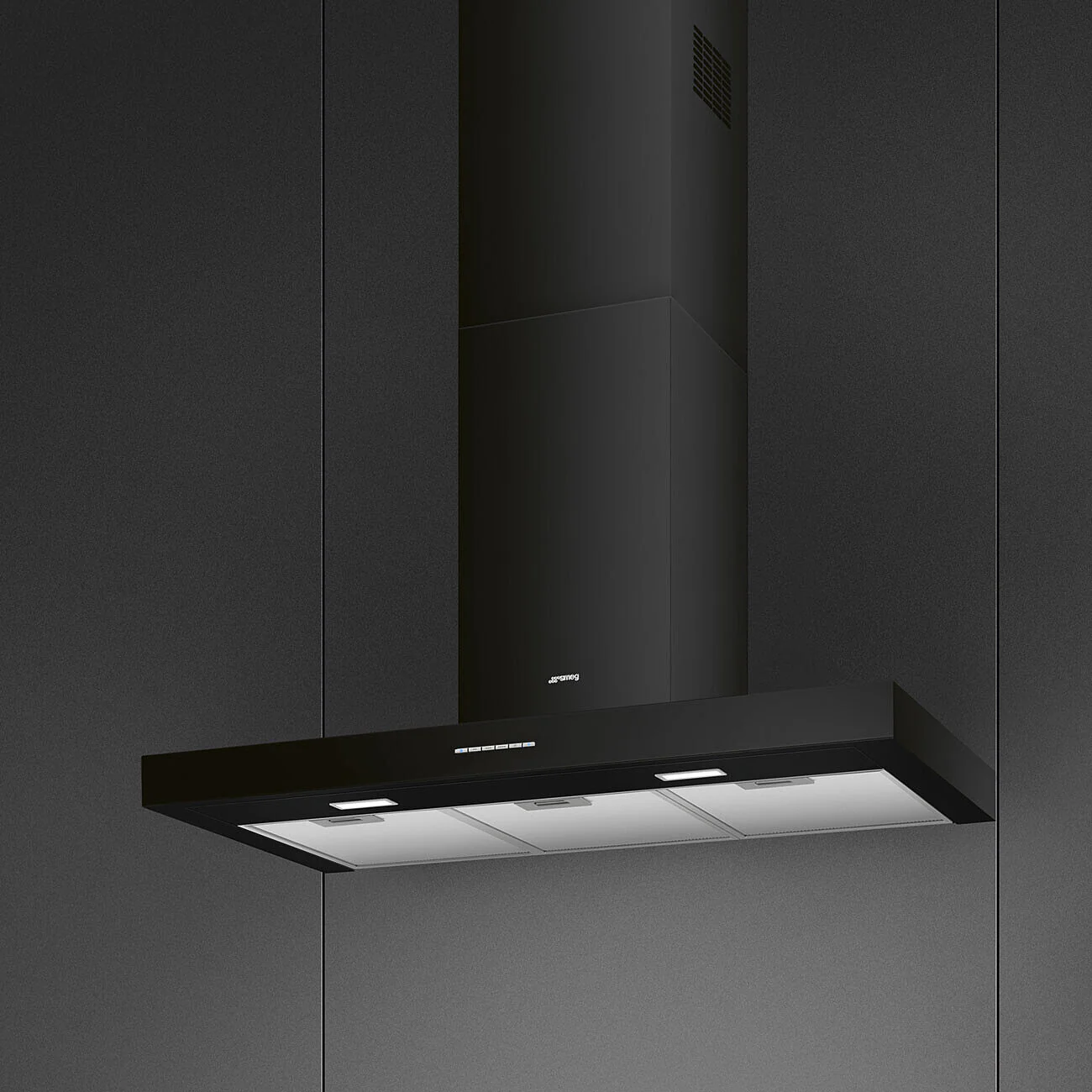 90cm Chimney Hood Black