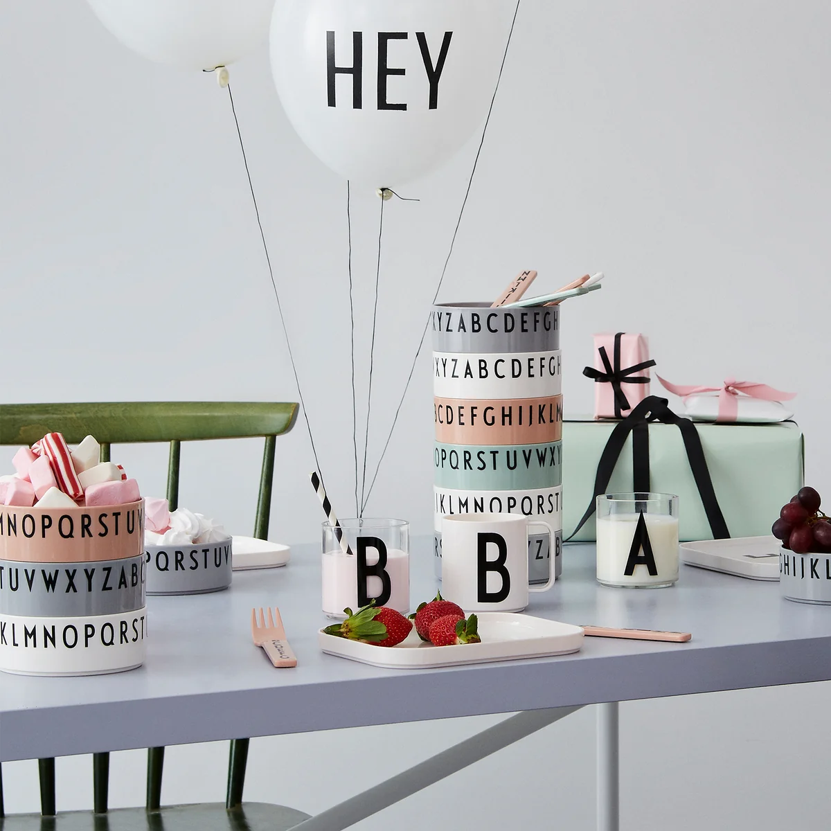 Design Letters - Eat & Learn Tritan Schale, weiß