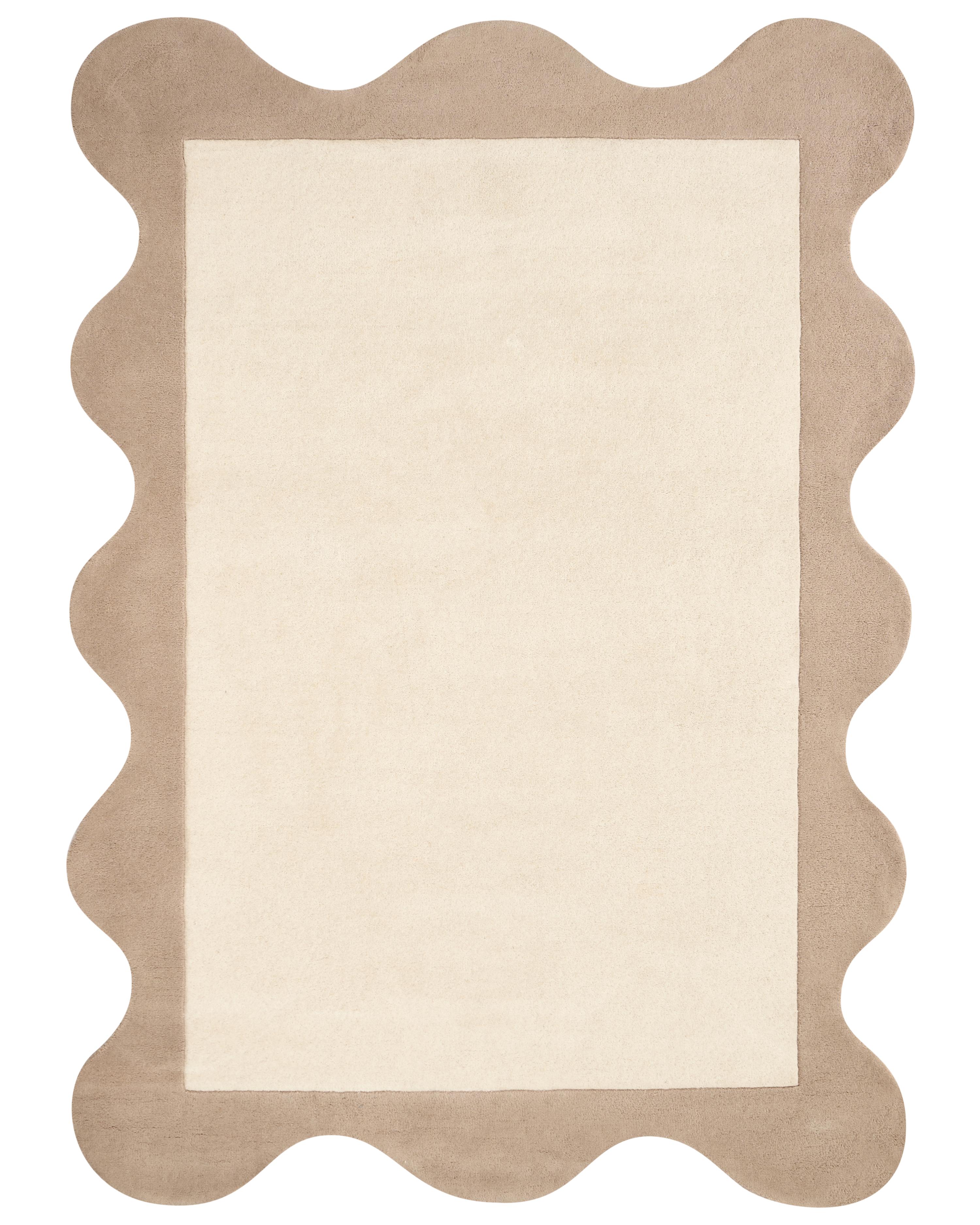 Rug SANGHAR Beige 160 x 230 cm Wool