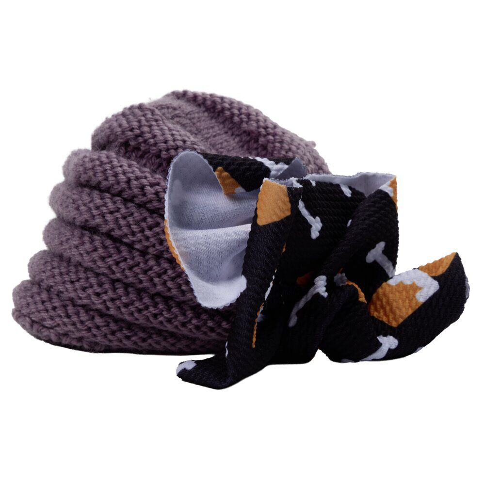 Bonnet bébé Halloween maille avec noeud polyester (2 modèles)