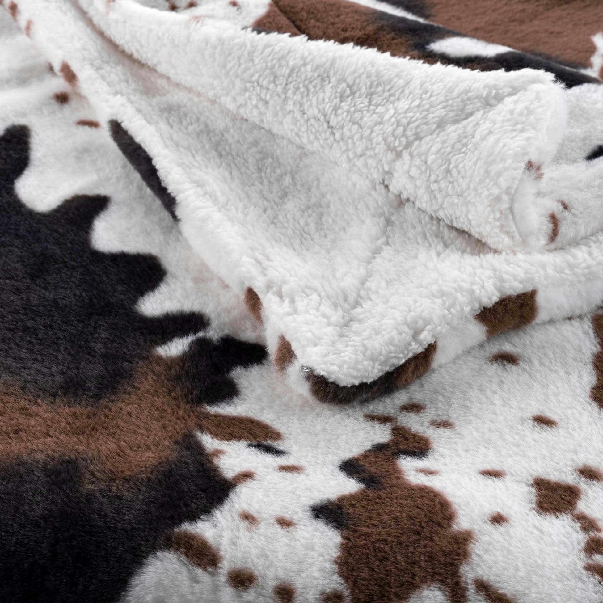 WESTERN - Plaid imitation fourrure sherpa 125x150cm