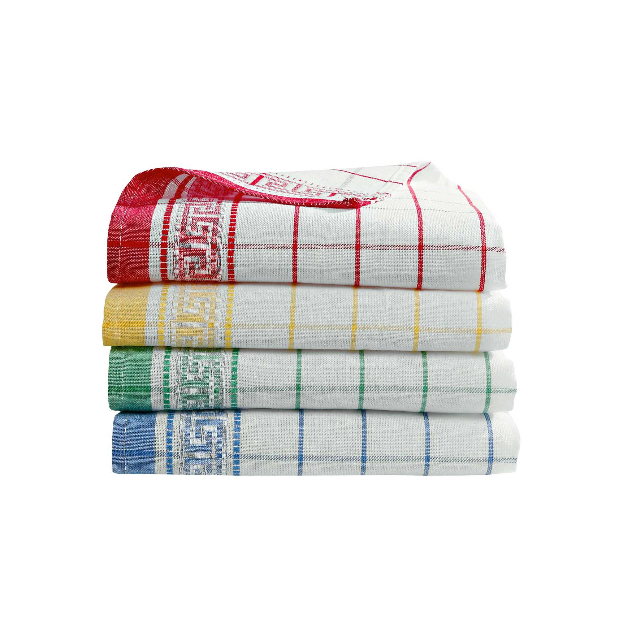 Torchon Mycène coton tissé teint - lots