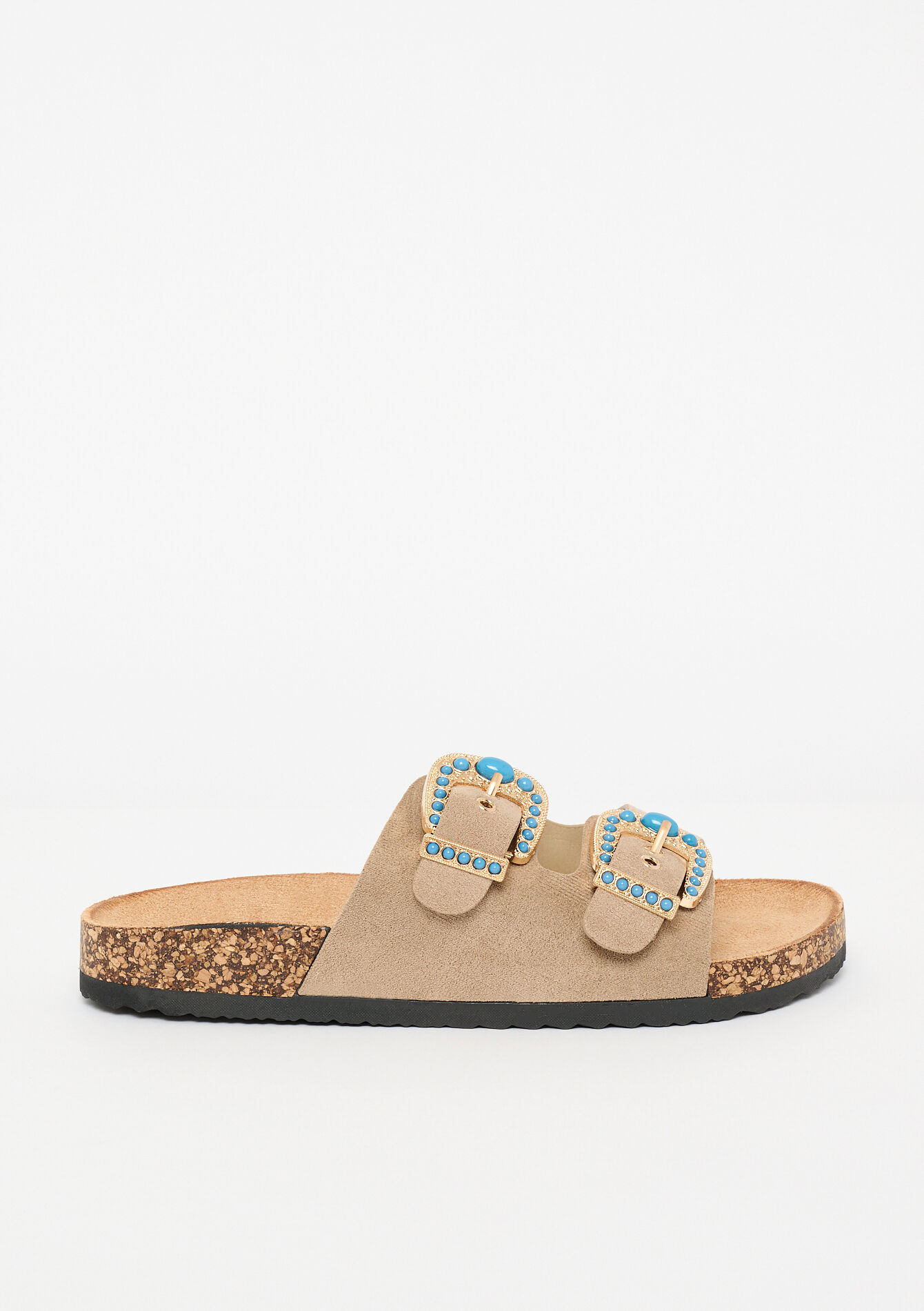 Sandalen met siergespen