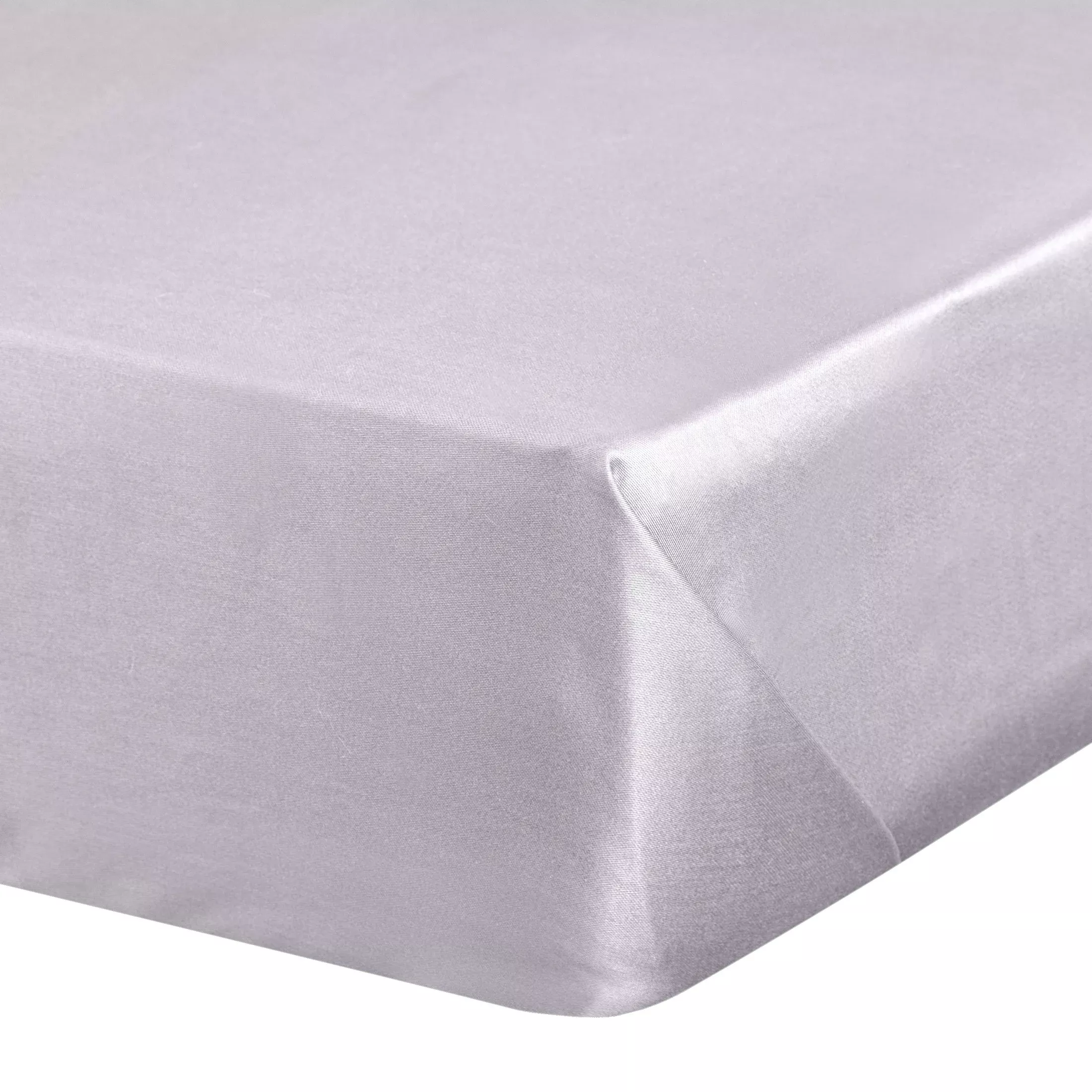 Prześcieradło jersey z gumką 90x200 cm z bawełny kolor jasnoszary 140 g/m2