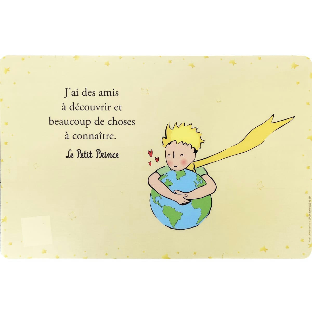 - Set de table le petit prince jaune