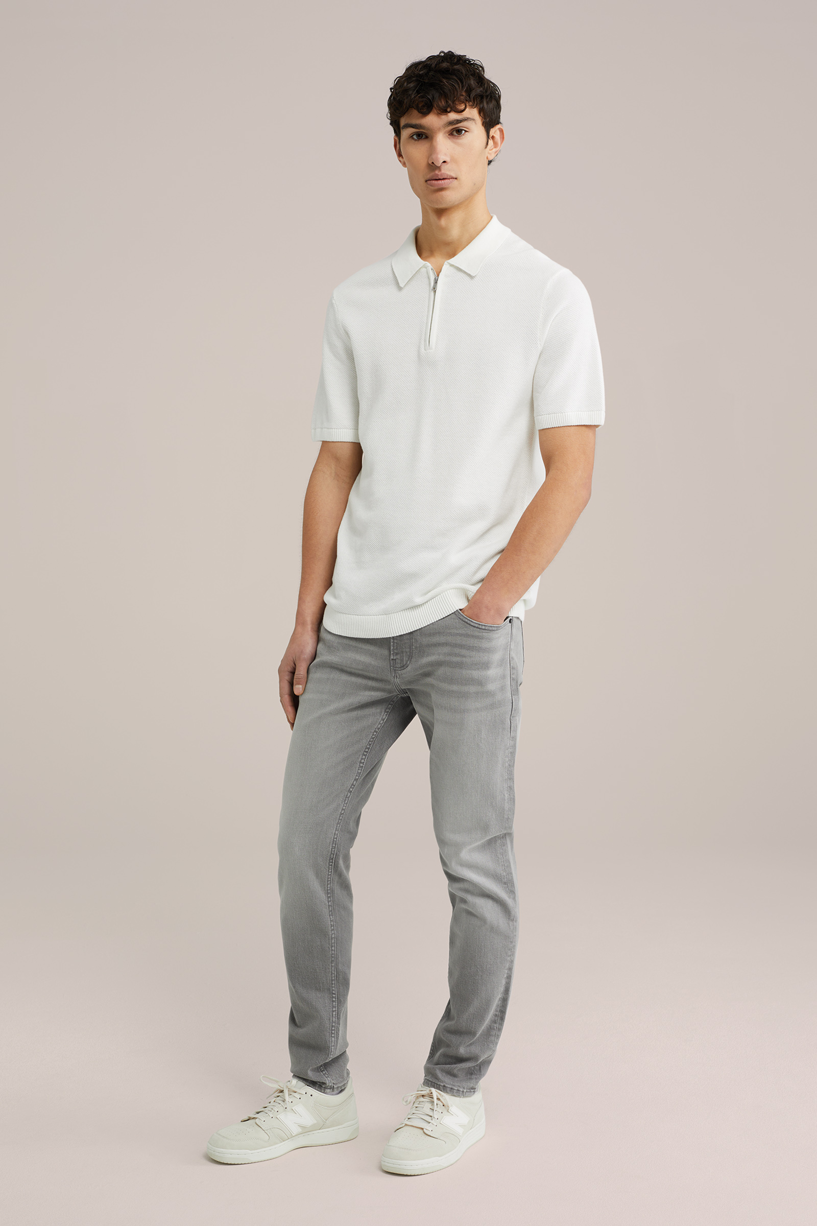 Heren slim fit jeans met medium stretch