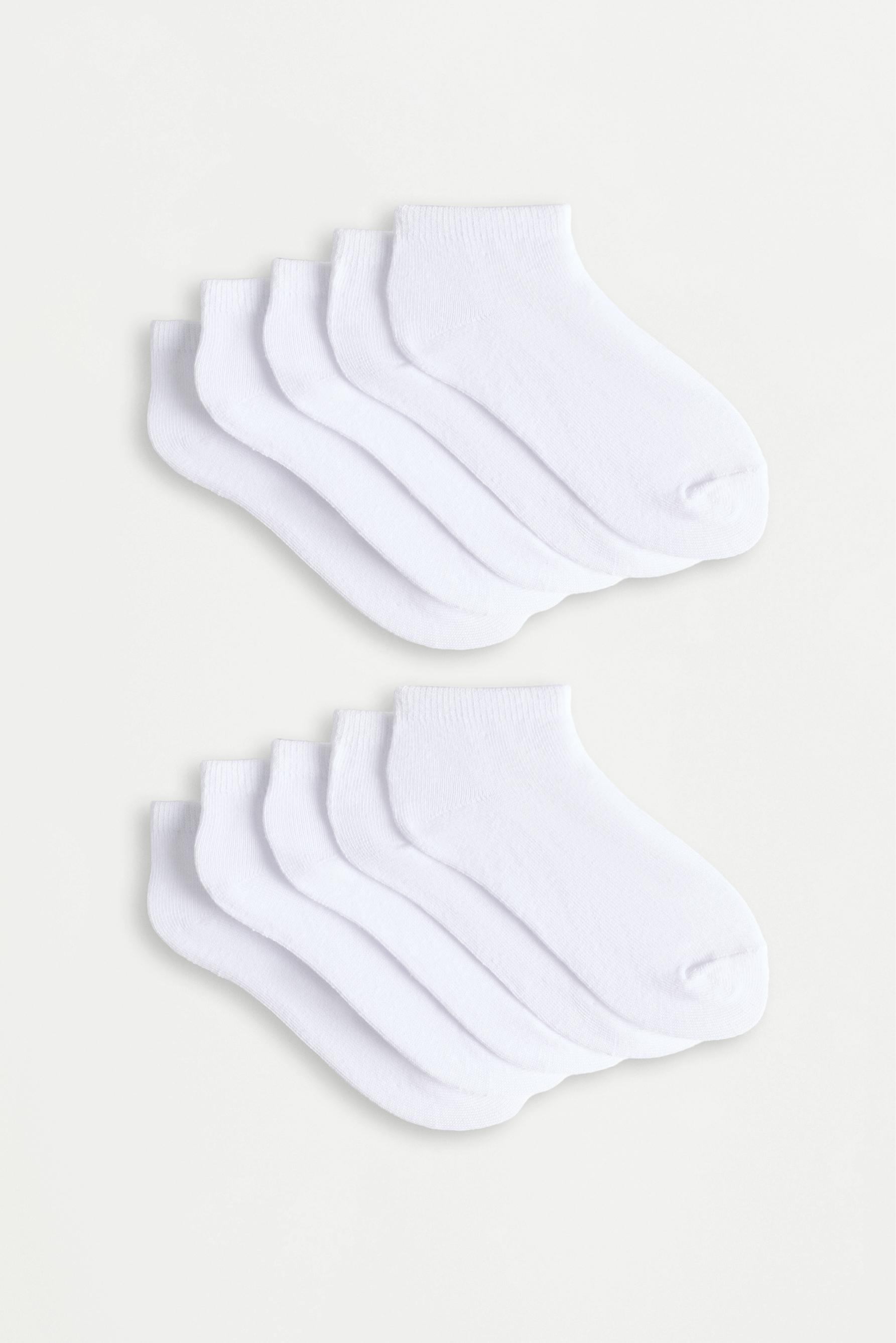 Calcetines tobilleros lisos (Pack 10)