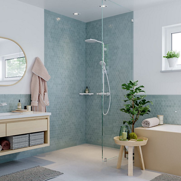 Colonne de douche thermostatique HANSGROHE Croma Select S 280 EcoSmart blanc mat