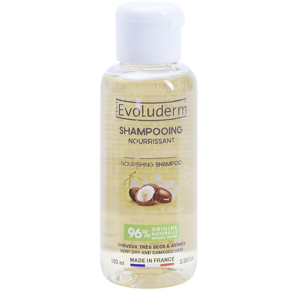 Shampoing nourrissant Evoluderm Huile d'argan et Karité 100ml