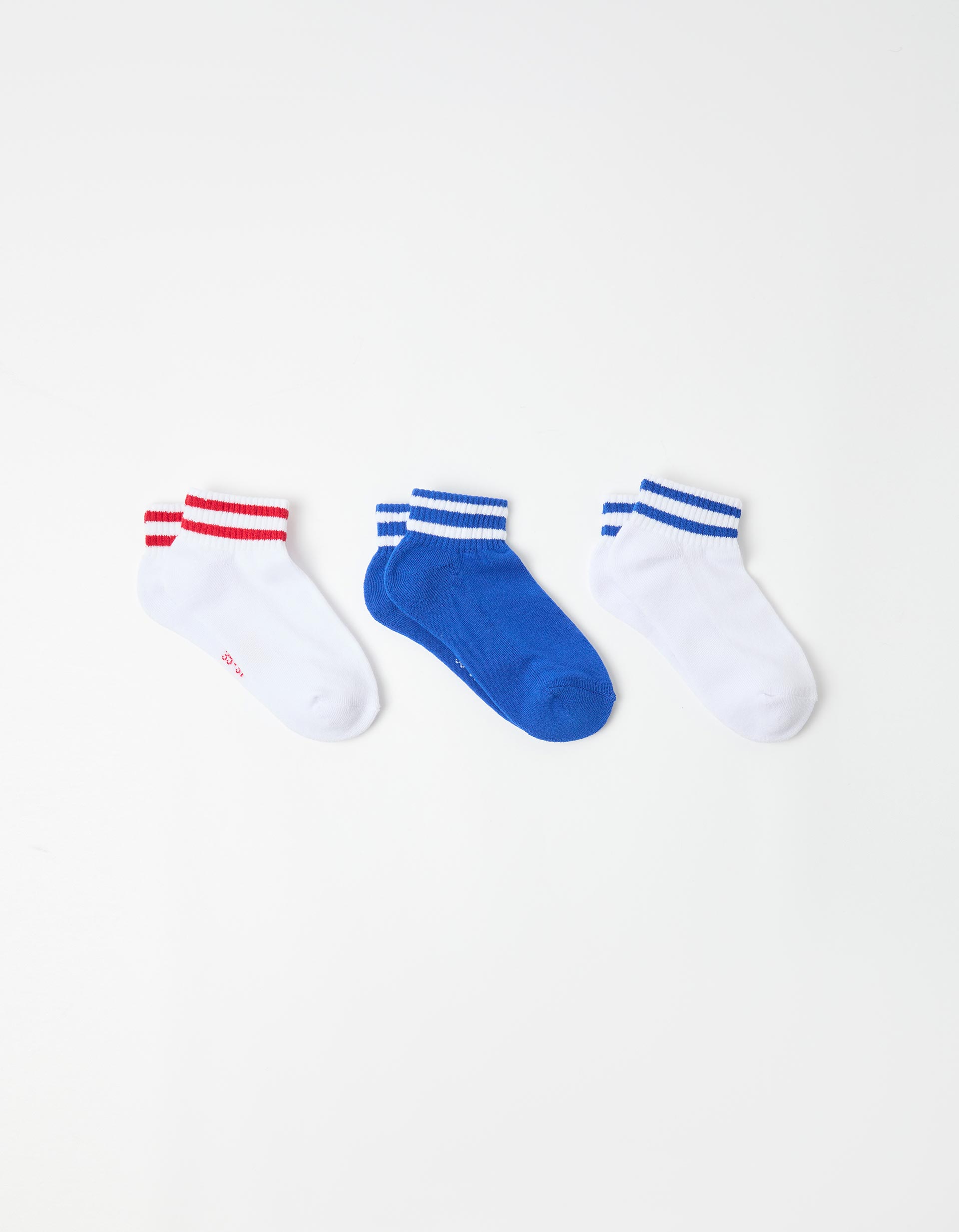 Pack 3 Pares de Meias Tornozelo, Mulher, Multicor