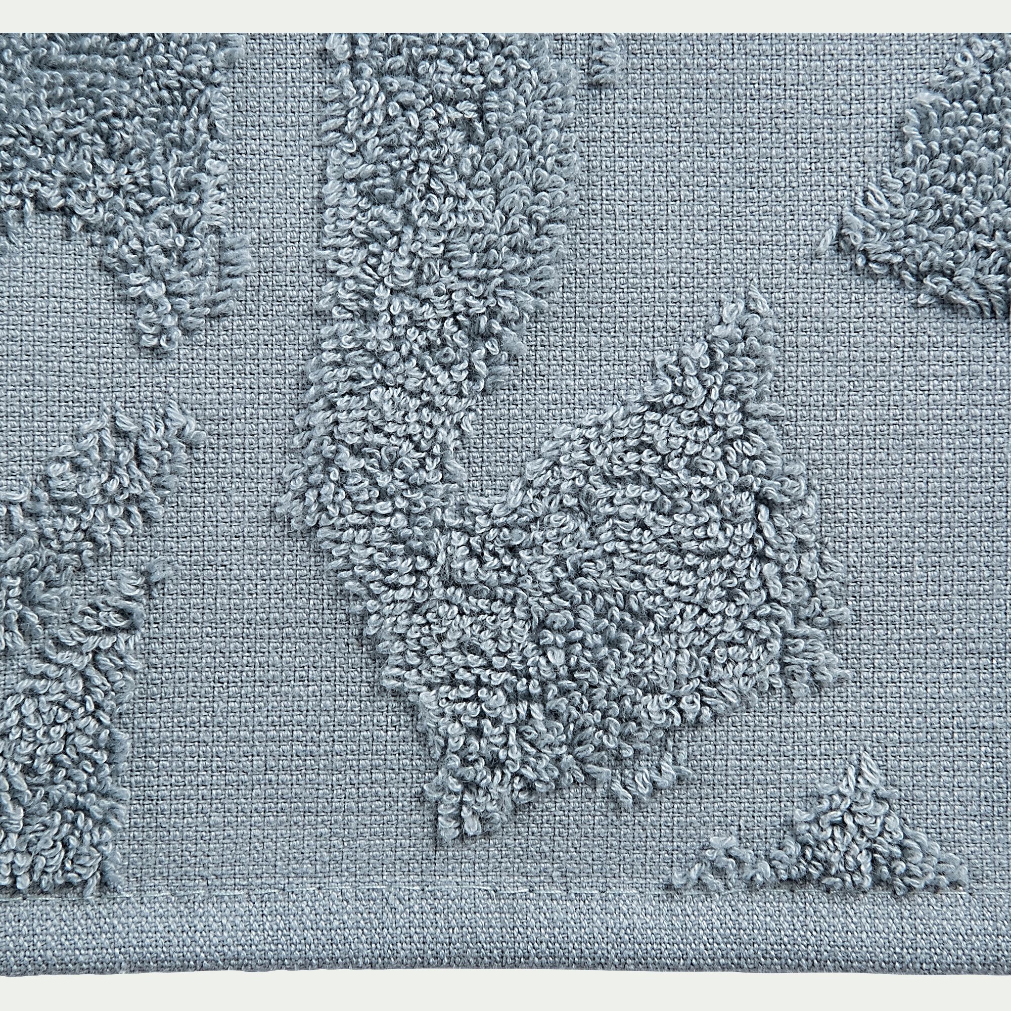 RYAD - Lot de 2 gants de toilette en coton - bleu calaluna