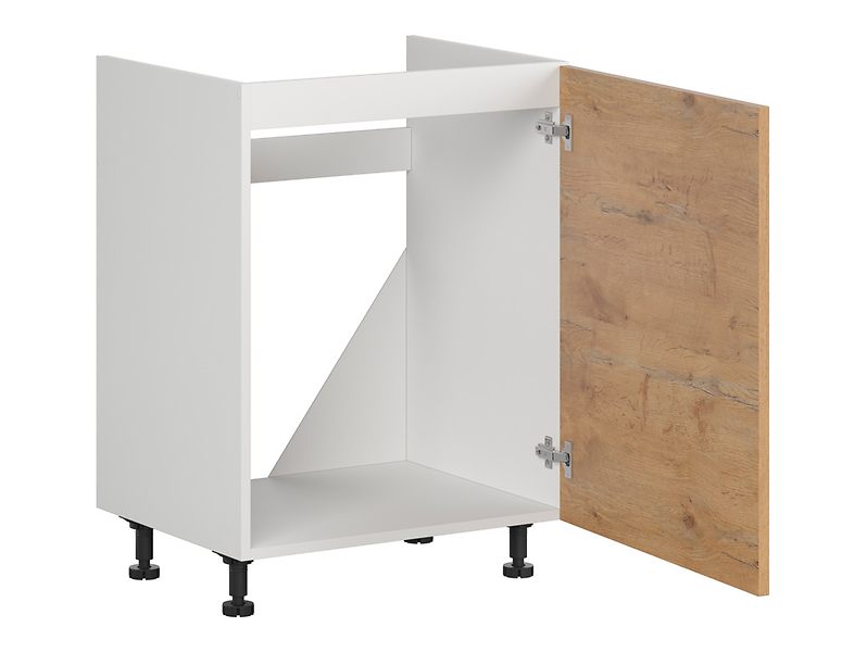 Szafka pod zlewozmywak Hamper 60 cm prawa dąb lancelot