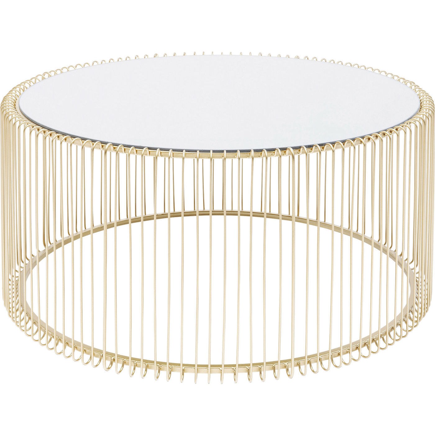 Kare Design Salontafel Wire Uno Messing Ø80cm
