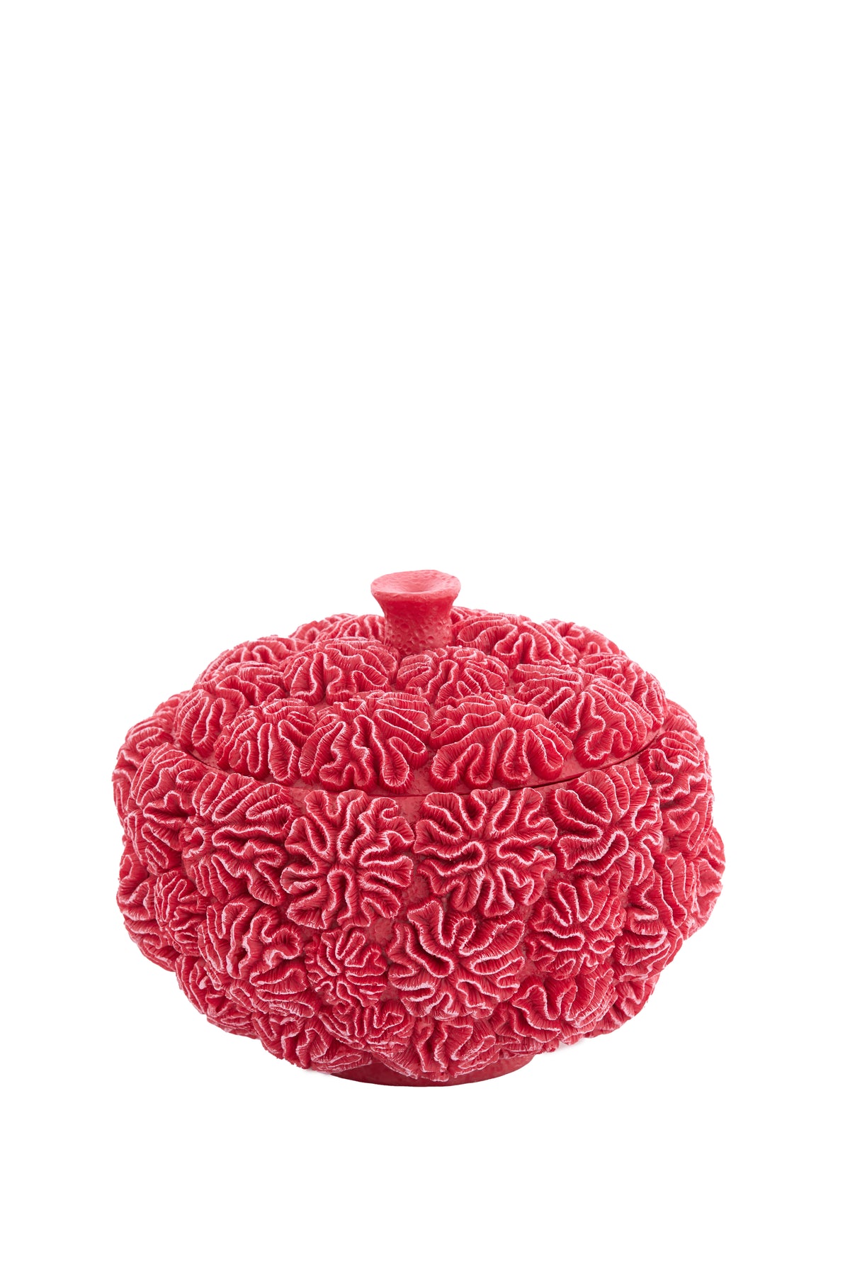 Light & Living deco box deksel CORAL - Ø20x15.5cm - rood