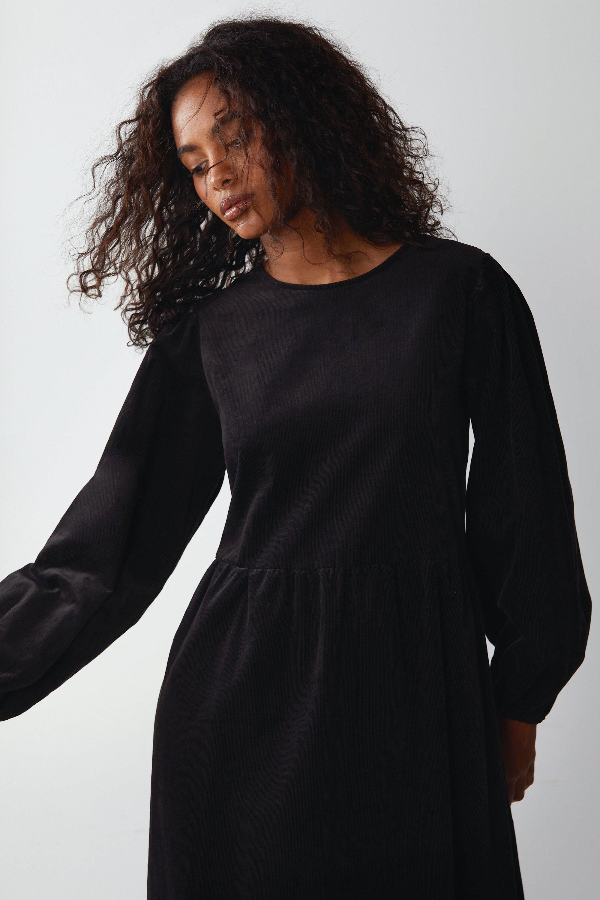 Warehouse Baby Cord Smock Dress