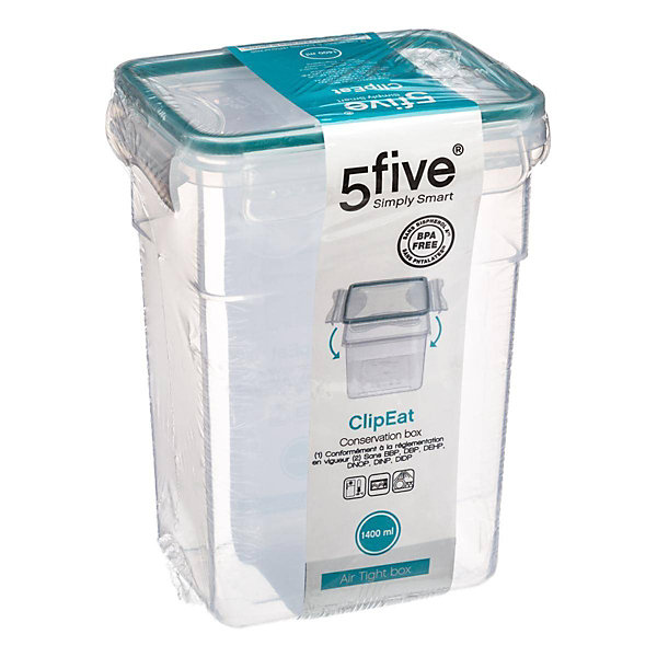 Boîte de conservation plastique 14L ClipEat - 5Five