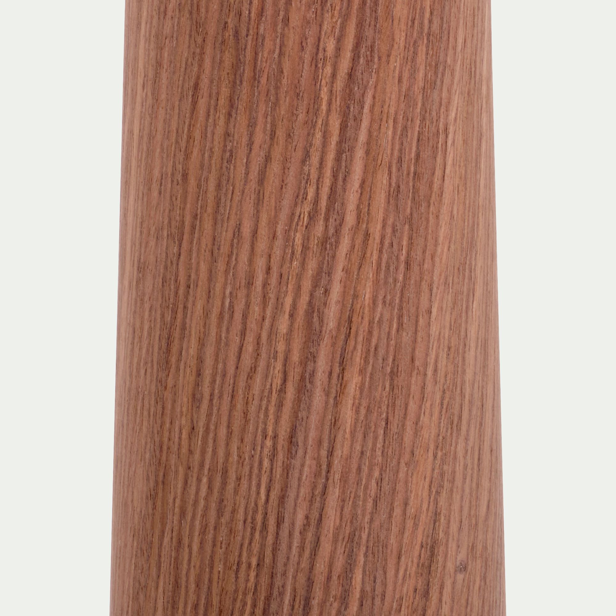 KONE - Pied de lampadaire en métal effet bois H157cm - bois foncé