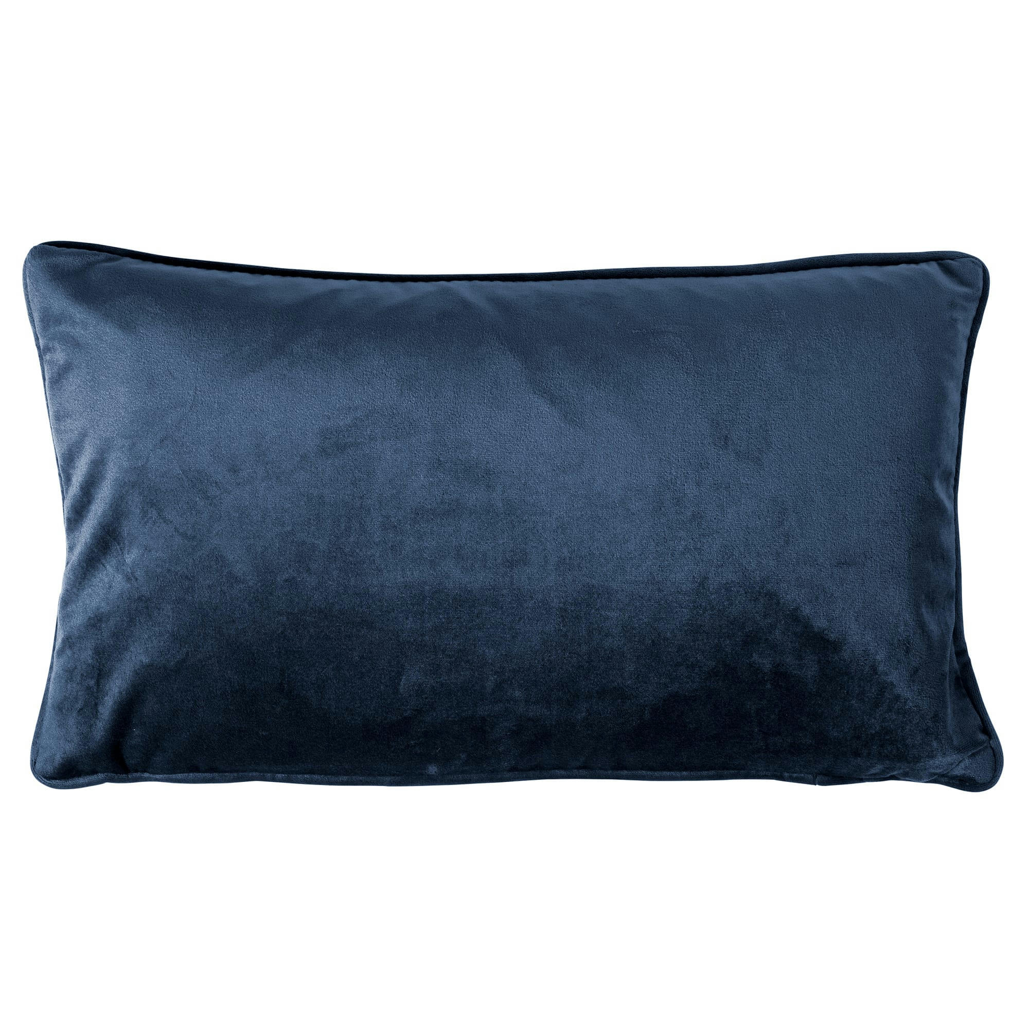 FINN - coussin en velours Bleu saphir 30x50