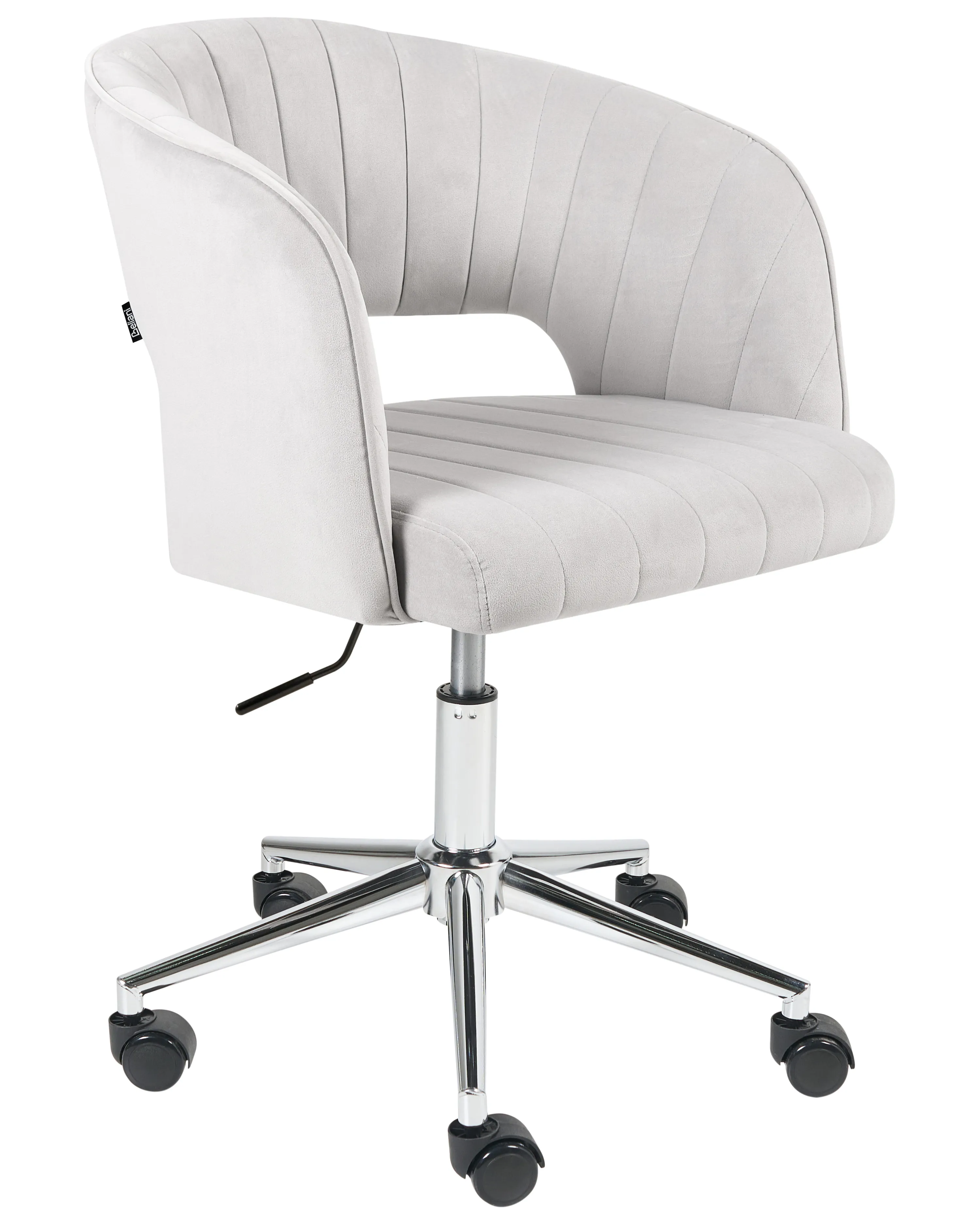 Desk Chair KATONAH Velvet Light Grey