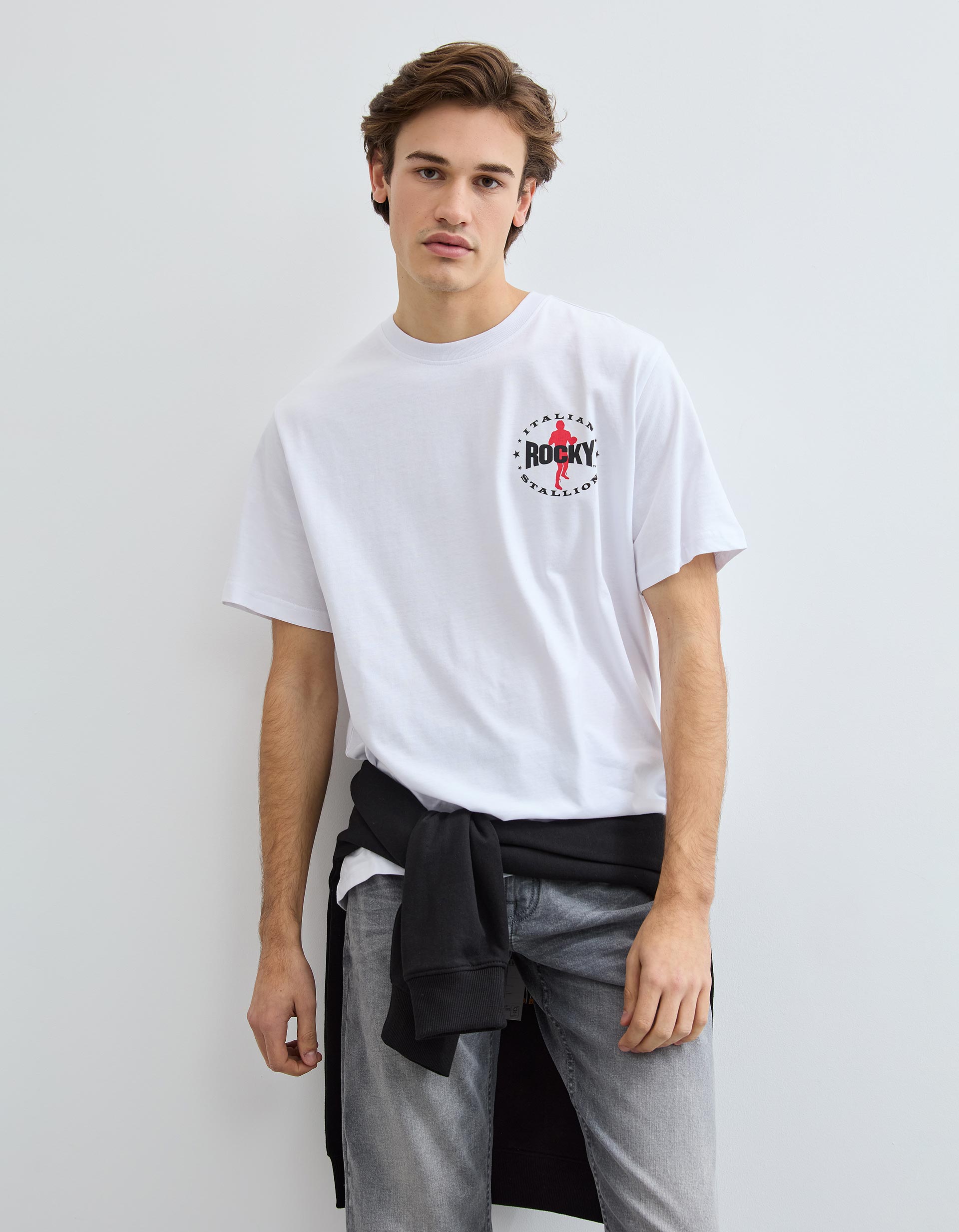 T-shirt Manga Curta, Homem, Branco