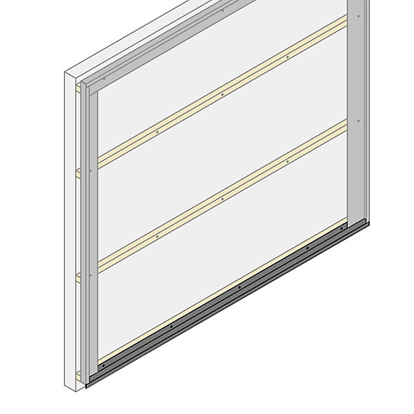 Bavette de démarrage et de jonction pour bardage et parement Le Profileur Français XL45 en acier noir mat L.2.3m