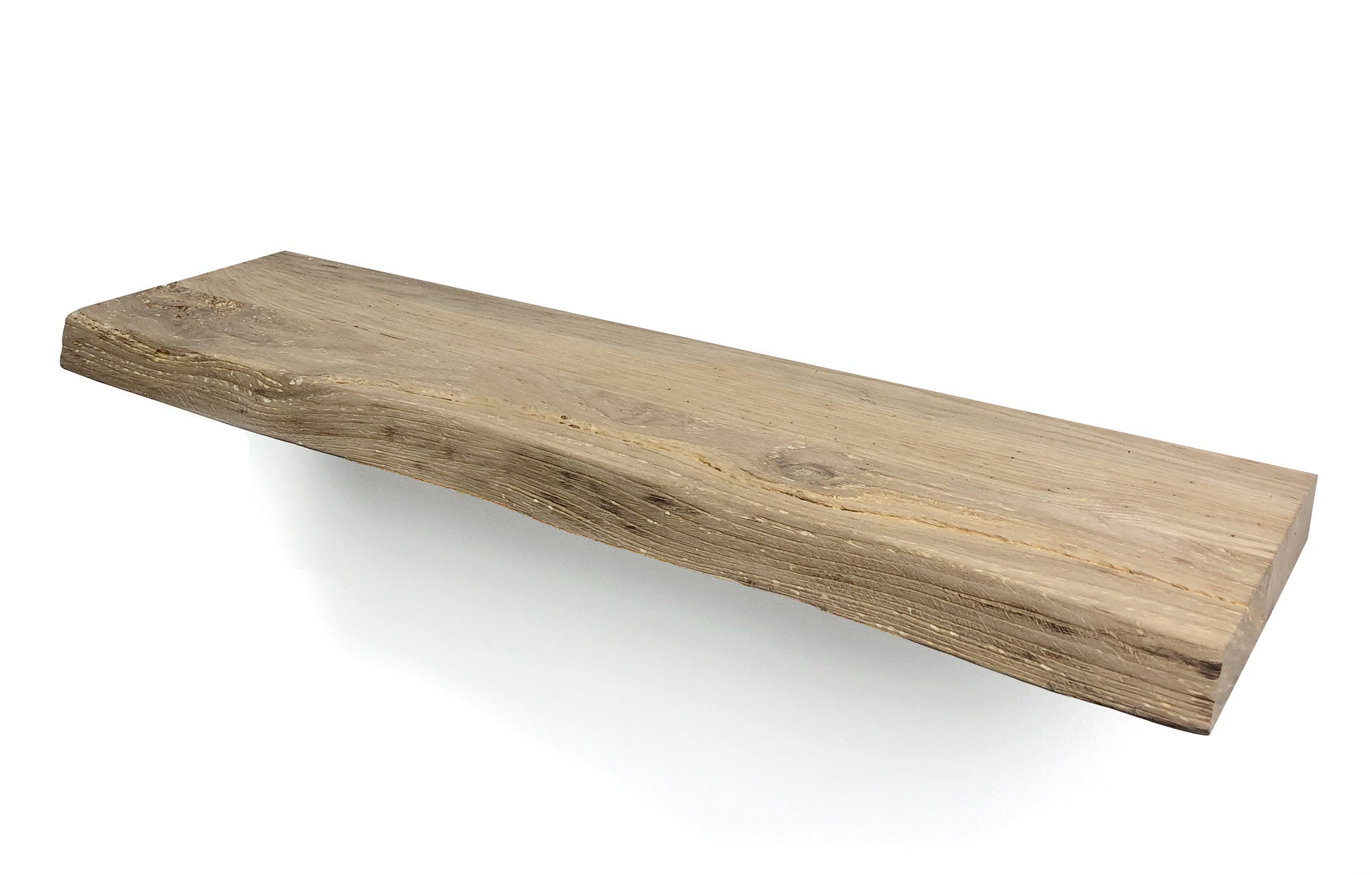 WOODBROTHERS zwevende wandplank oud eiken boomstam 100 x 20 cm