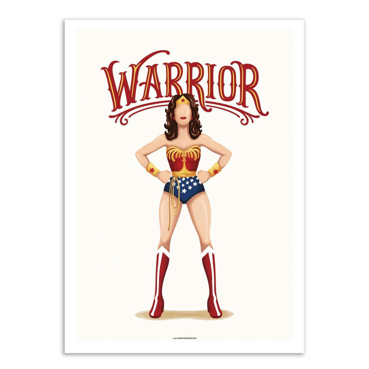 NOUR TOHME - WONDERWOMAN - Affiche d'art 50 x 70 cm