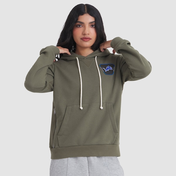 Detroit Lions Nike Women's 2025 Salute to Service Sideline Standard Issue Dri-FIT Hoodie - Olive
