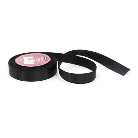 Black Satin Ribbon 20 mm x 15 m