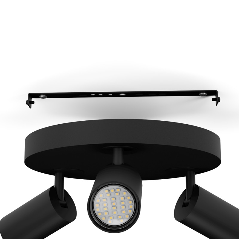 Spot LED Telimbela-Z noir connecté GU10 RGB 3 x 4,9 W EGLO