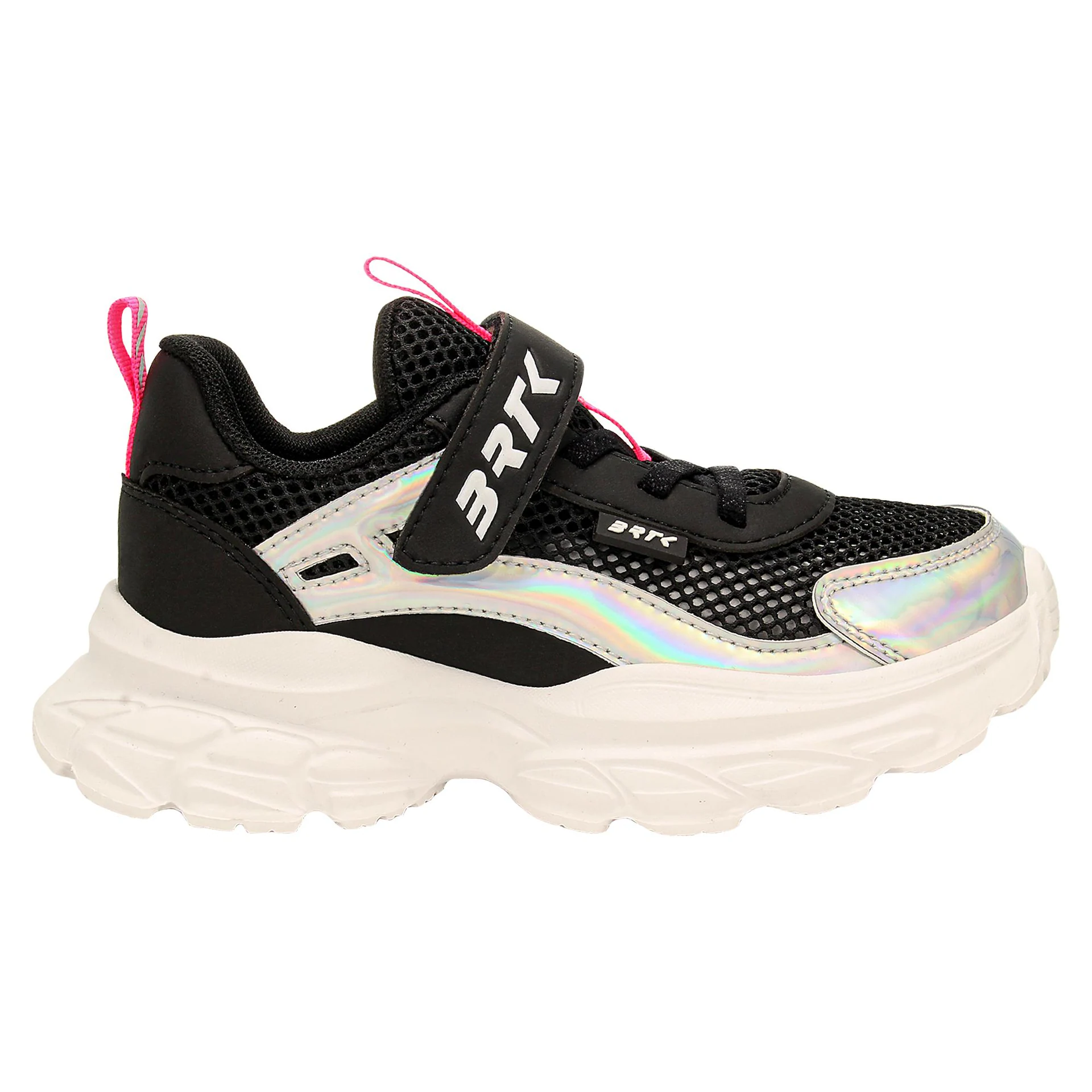 Czarne sneakersy dla dziewczynki z elementami holo BARTEK 87008-11