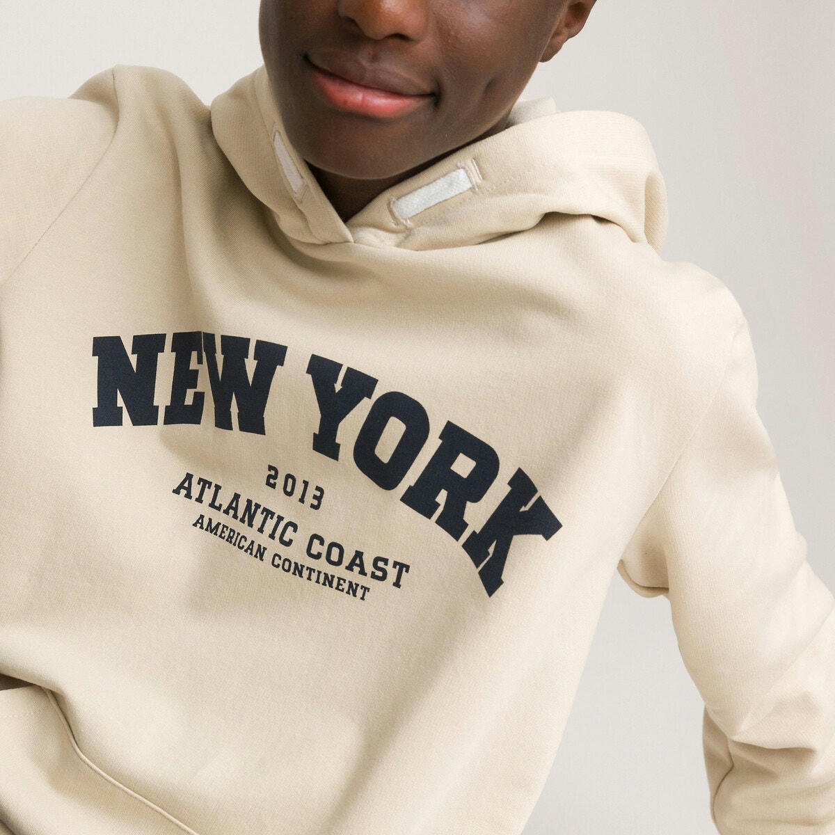 Sweat à capuche imprimé New York