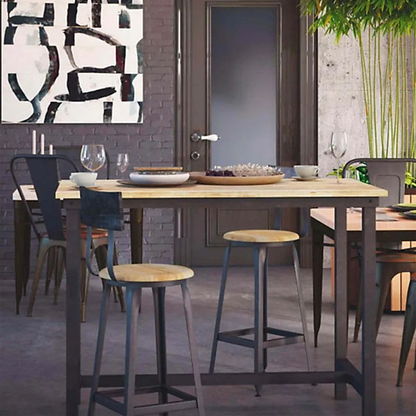 INDUS - Lot de 2 Chaises Snack H65