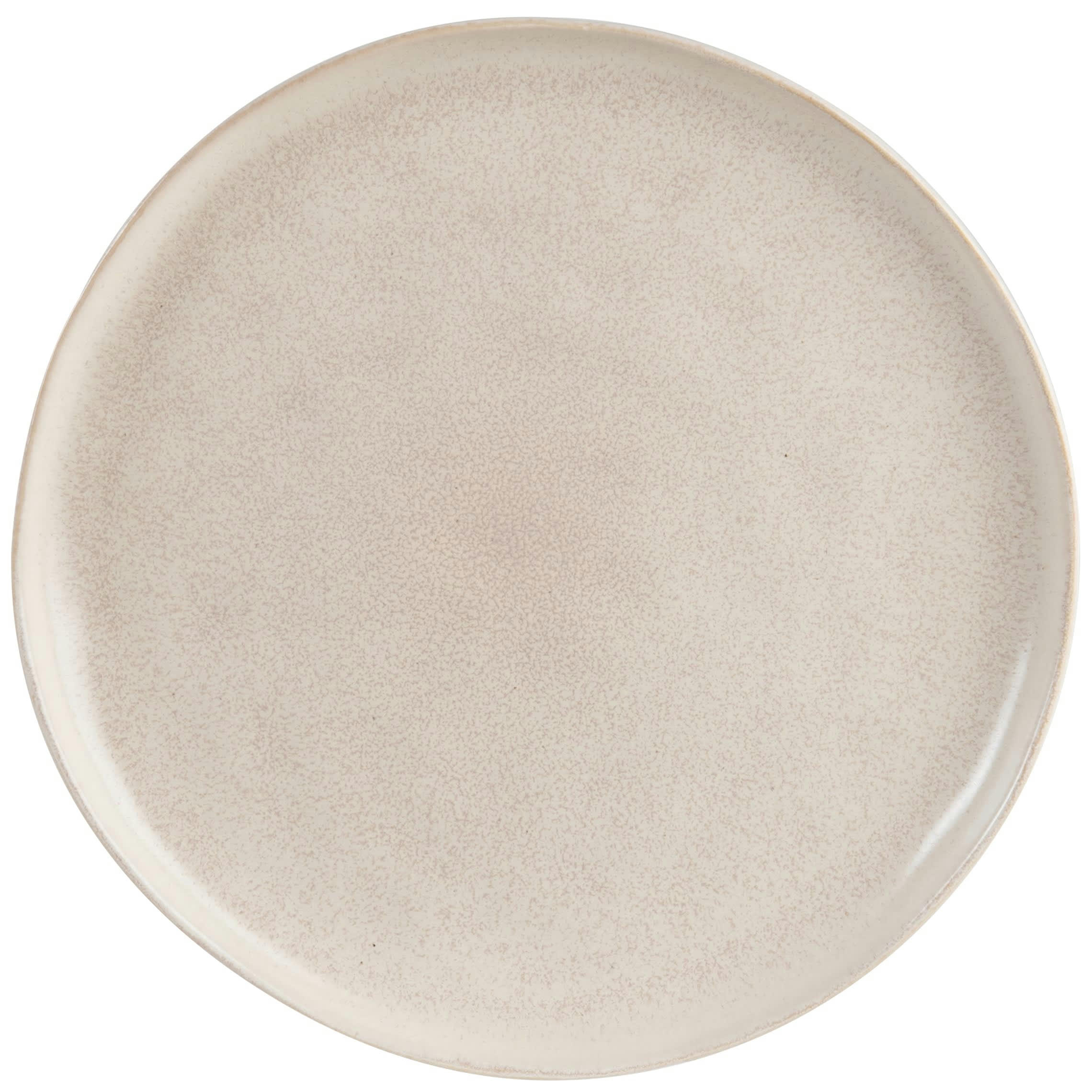 AZRA - Assiette plate en grès beige
