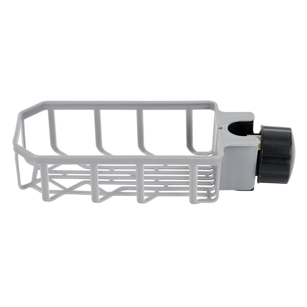 Porte-éponge pour robinet plastique gris - L.20xl.9xH.5cm
