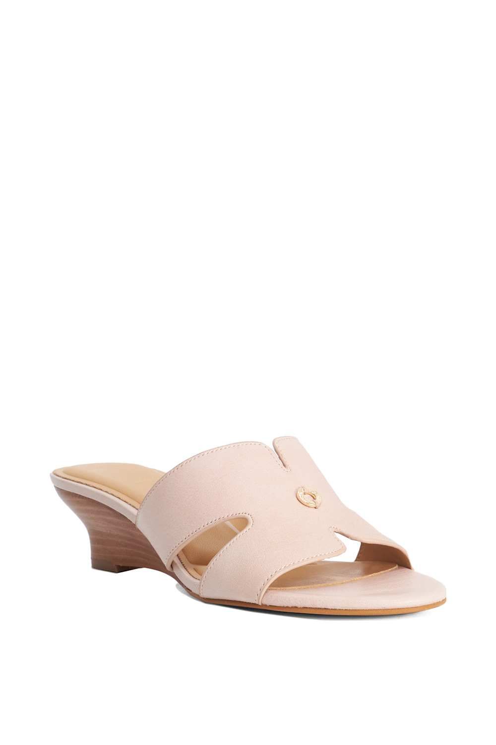 Dune London Wide Fit 'Kacie' Leather Wedges