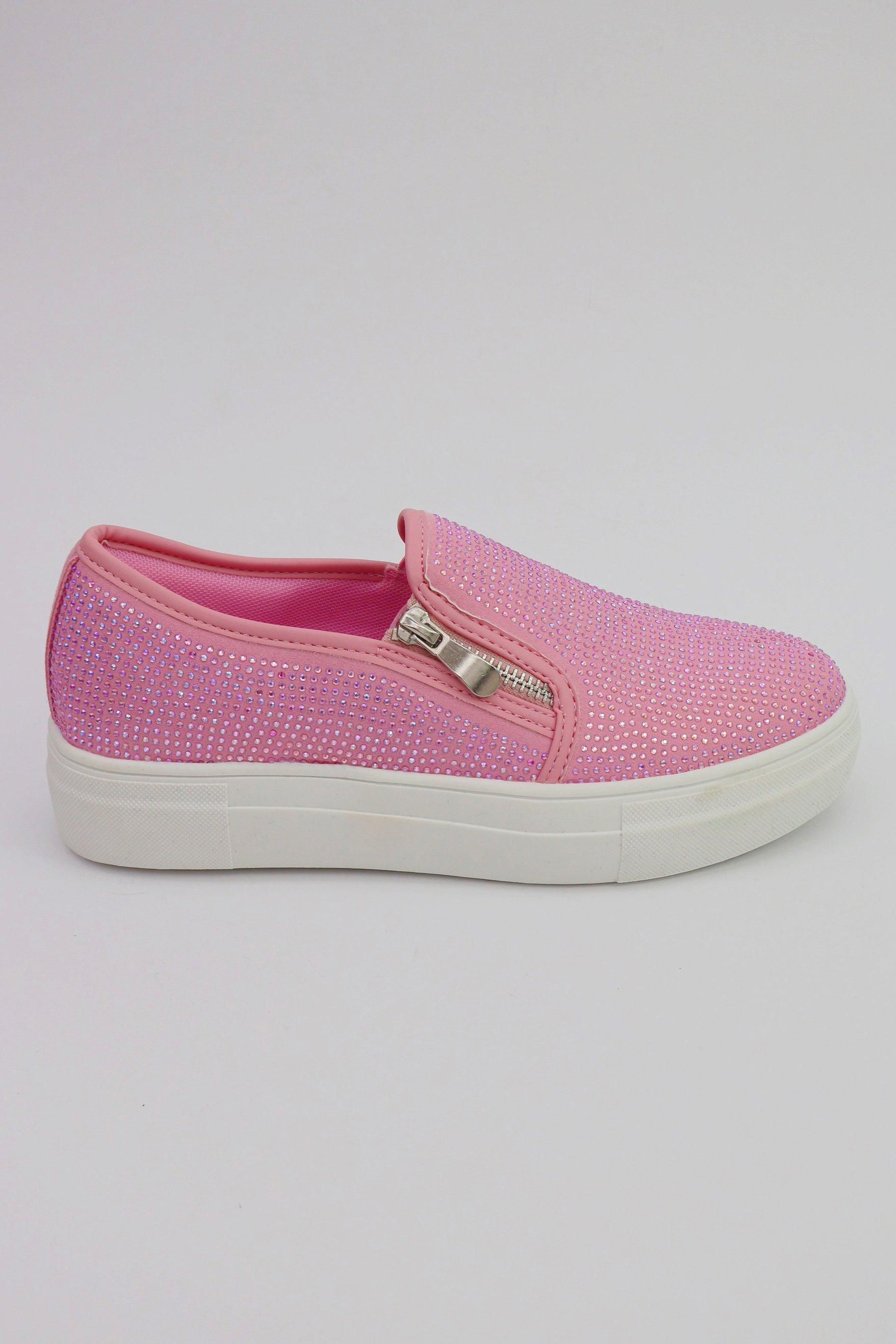 Love Lemonade Crystal Zip Pumps Limited Edition Trainers