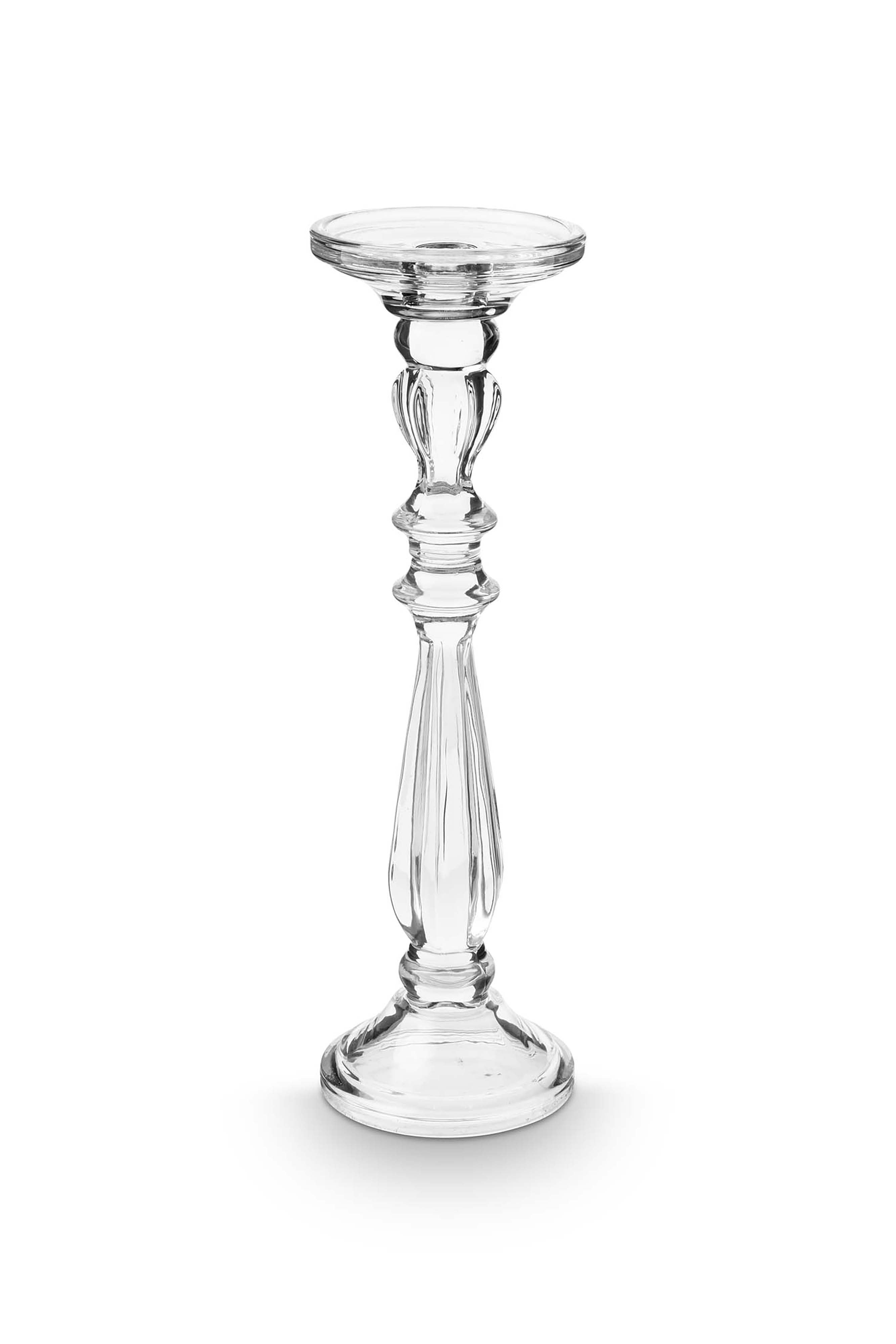 vtwonen Kandelaar - Glas - Transparant - 10x34cm