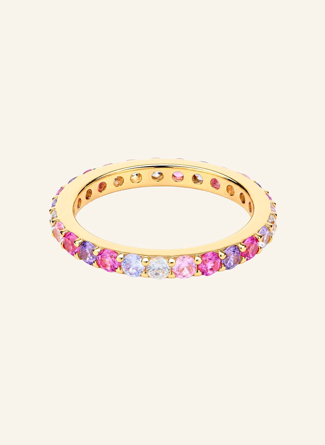 OHH LUILU Ringe TENNIS SUNSET PINK by GLAMBOU