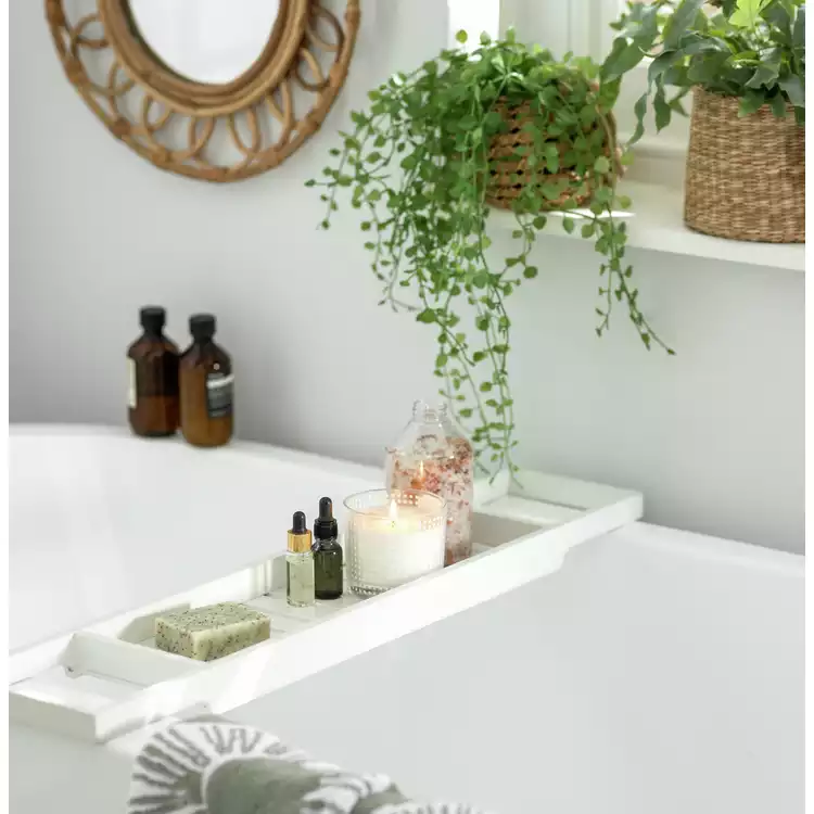 Habitat Bamboo Bath Bridge - White