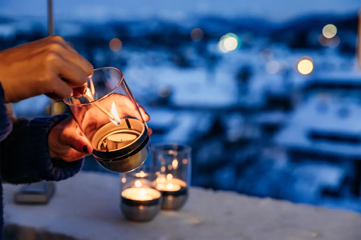 Windlicht Gravity Candle