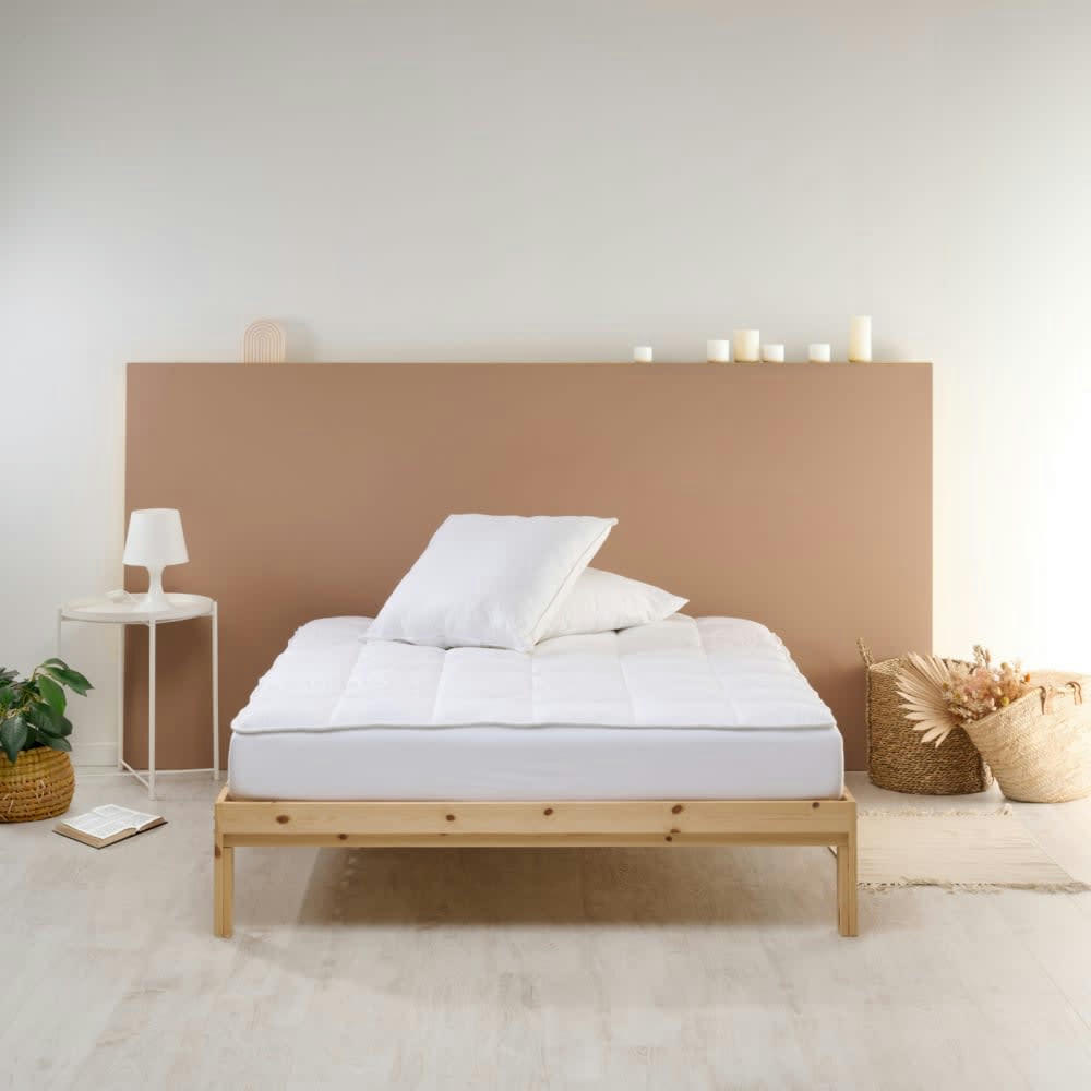 - Surmatelas sensation duvet confort moelleux 160x200cm