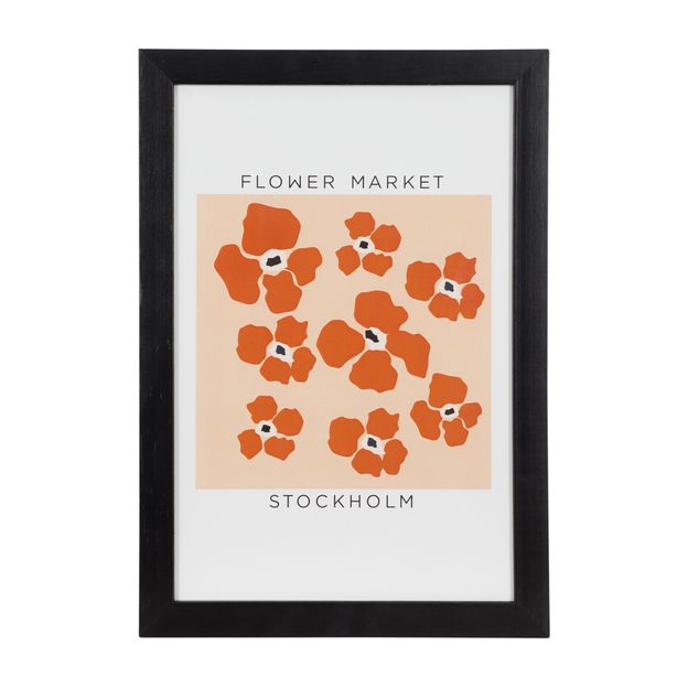 QUADRO FLOWER MARKET STOCKHOLM 23 CM X 33 CM