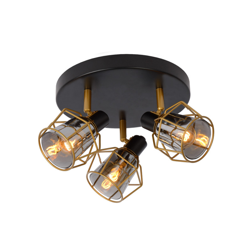 Spot Nila noir Ø 36 cm E14 3 x 25 W LUCIDE