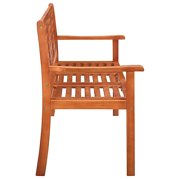 Banc de jardin 3 places avec coussin 150 cm Bois d'eucalyptus vidaXL