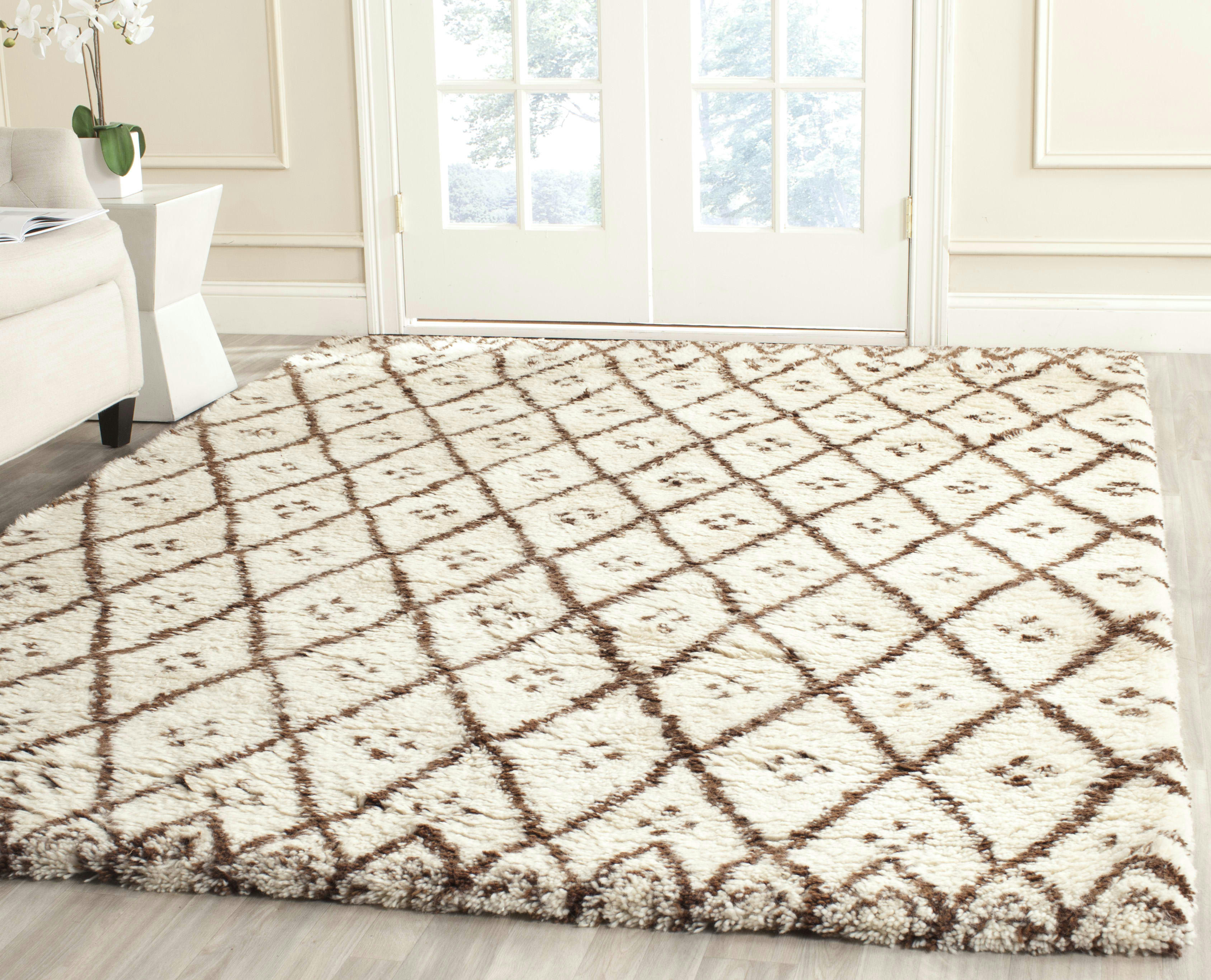 CASABLANCA - Tapis d'intérieur en Gris & Naturel, 183 X 274 cm