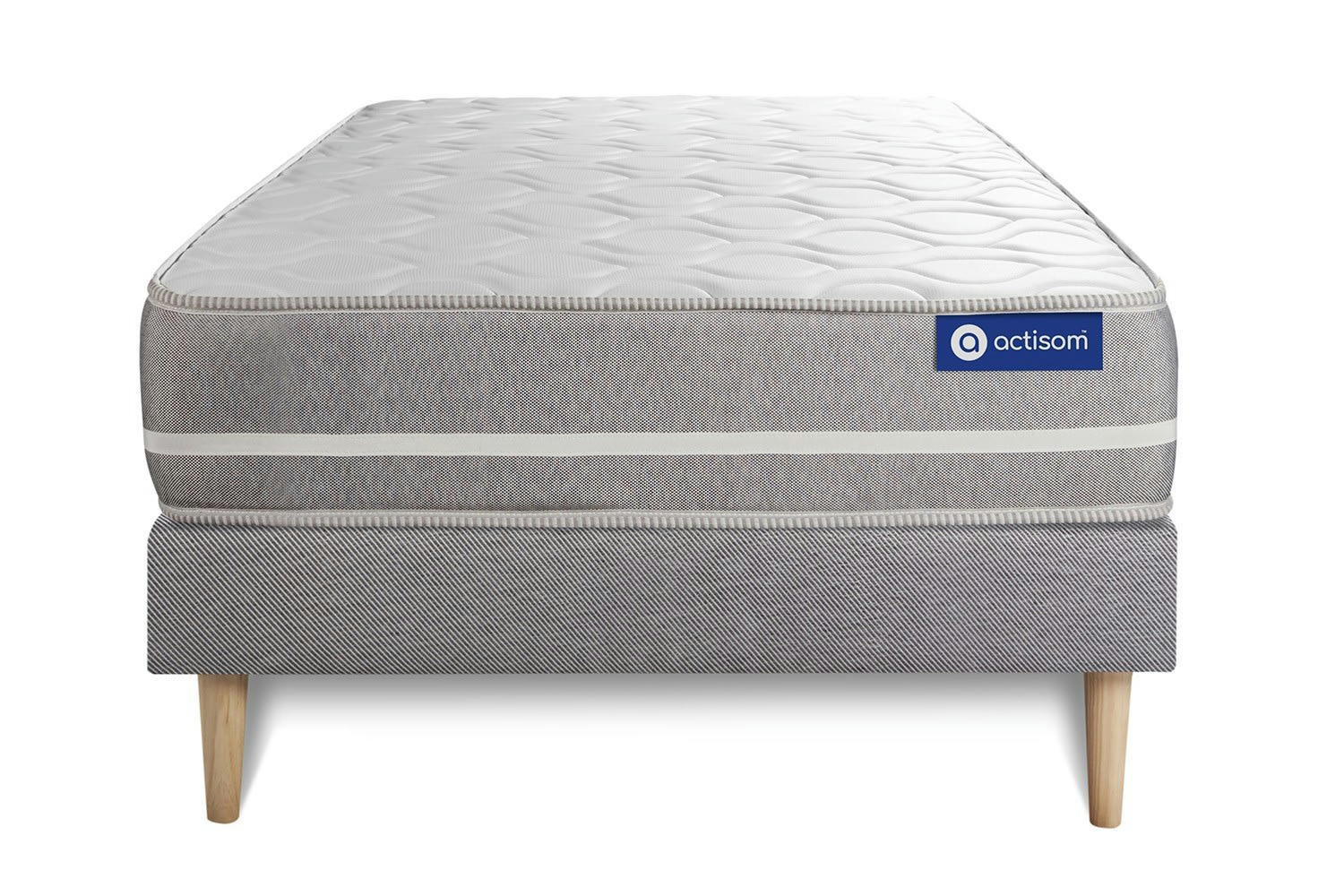 ACTILATEX TOUCH - Ensemble 80x200 cm sommier kit gris