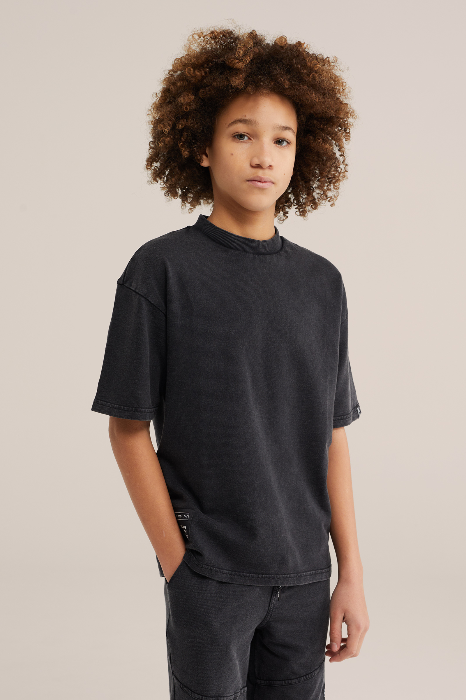 Jongens T-shirt met acid wash