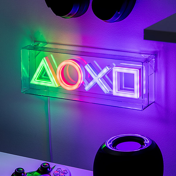 Néon LED USB PlayStation multicouleurs l.30 x H.10 cm Paladone