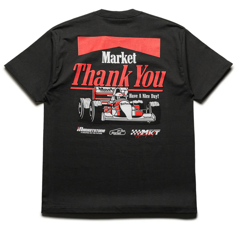 Market Have A Nice Race Tee - Washed Black